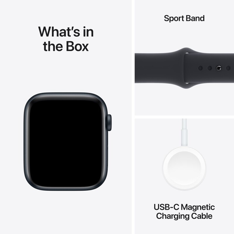 Apple Watch SE (2023) GPS 44mm Midnight Aluminium Case with Midnight Sport Band - M/L - фото 8 - id-p115279058