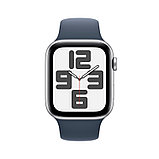 Apple Watch SE (2023) GPS 44mm Silver Aluminium Case with Storm Blue Sport Band - M/L, фото 2