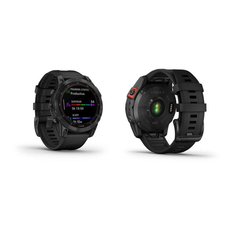 Garmin Fenix 7 Solar 47mm Slate Grey with Black Band Smartwatch - фото 2 - id-p115279079