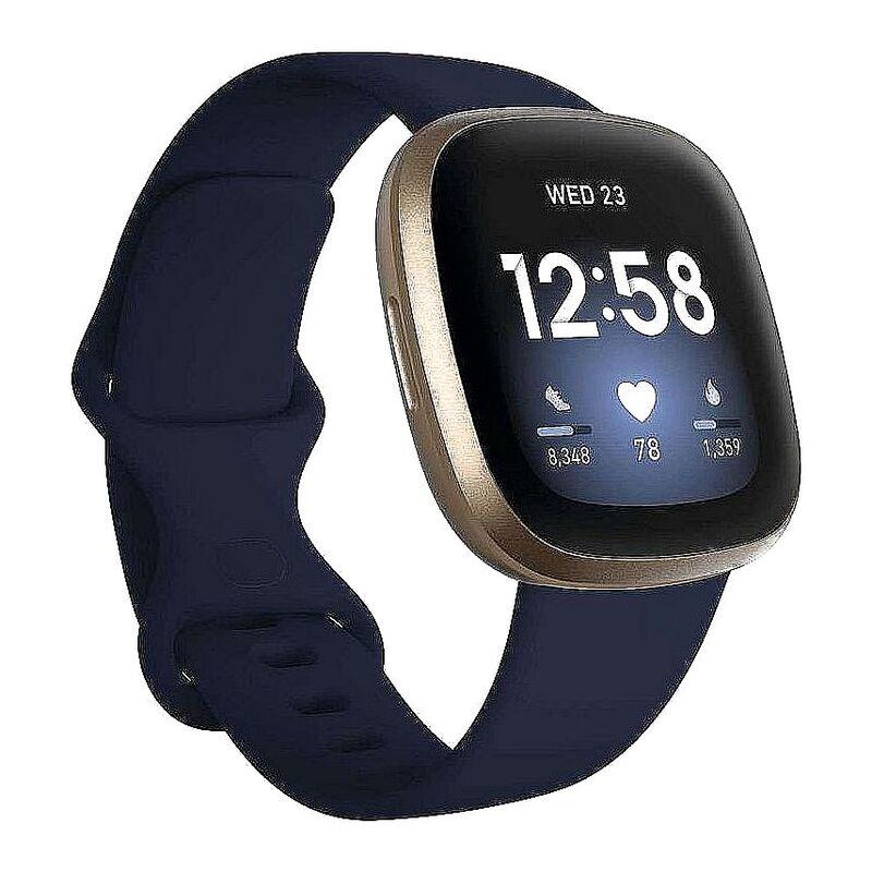 Fitbit Versa 3 Smartwatch Midnight/Soft Gold & Skullcandy Jib+ Wireless Earphones Blue (Bundle) - фото 3 - id-p115279094