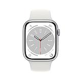 Apple Watch Series 8 GPS 41mm Silver Aluminum Case with White Sport Band, фото 2