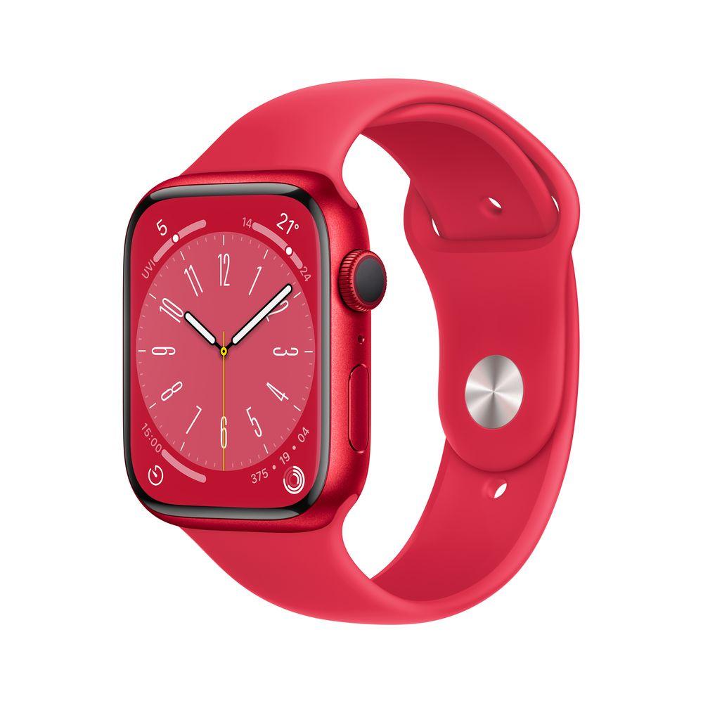 Apple Watch Series 8 GPS 45mm (Product) Red Aluminum Case with (Product) Red Sport Band - фото 1 - id-p115279132