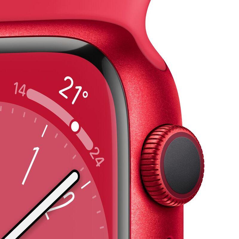 Apple Watch Series 8 GPS 45mm (Product) Red Aluminum Case with (Product) Red Sport Band - фото 3 - id-p115279132