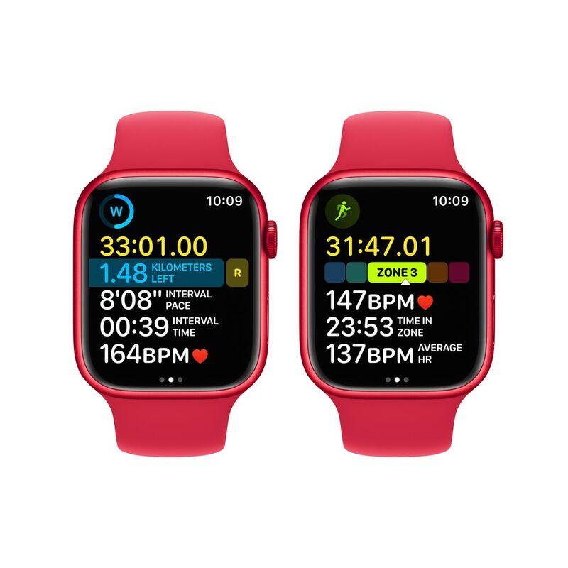 Apple Watch Series 8 GPS 45mm (Product) Red Aluminum Case with (Product) Red Sport Band - фото 5 - id-p115279132
