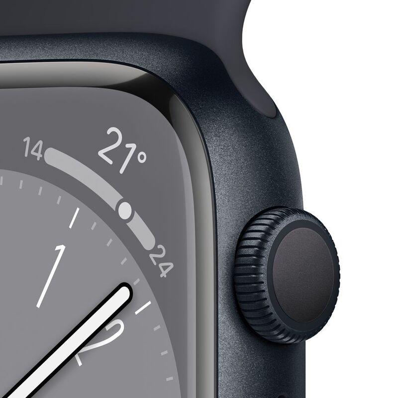 Apple Watch Series 8 GPS 45mm Midnight Aluminum Case with Midnight Sport Band - фото 3 - id-p115279134