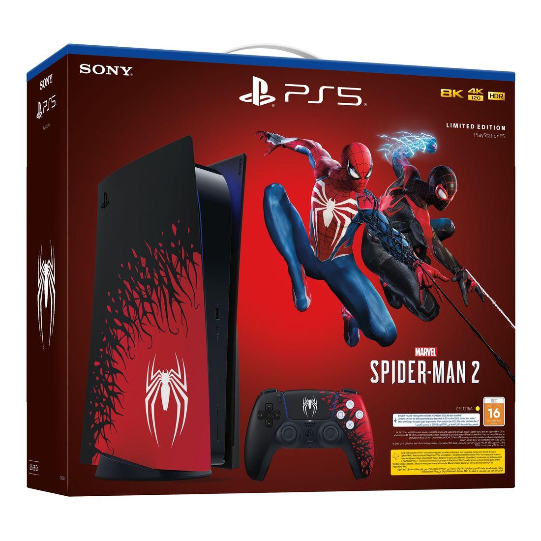 Sony PlayStation PS5 Console CFI-1216A Marvel Spider-Man 2 - Limited Edition (Digital Download) Bundle - фото 3 - id-p115279181