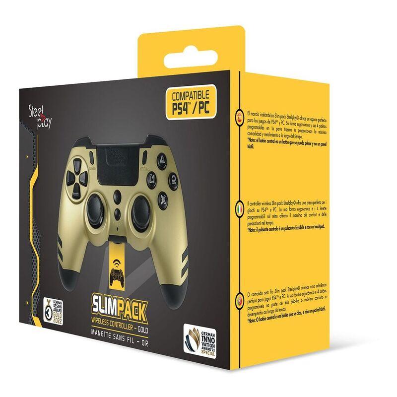 Steelplay Slim Pack Wireless Controller For PC/PS4 - Gold - фото 3 - id-p115279201