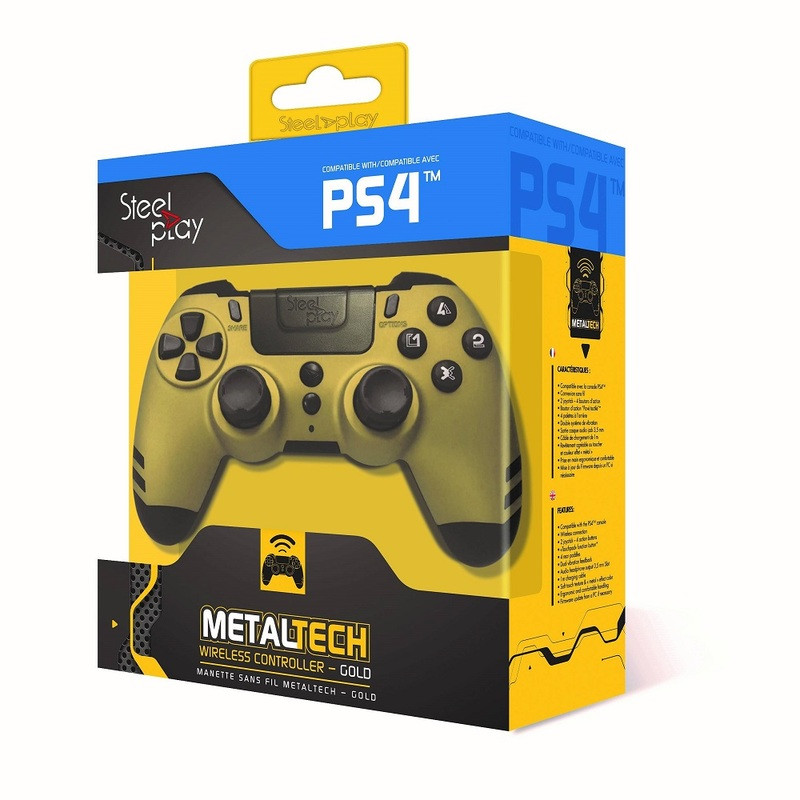 Steelplay Metaltech Wireless Controller Gold for PS4 - фото 2 - id-p115279208