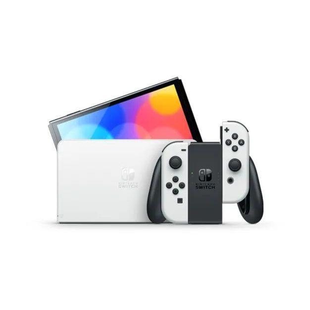 Nintendo Switch OLED White Joy-Con Console - фото 1 - id-p115279217