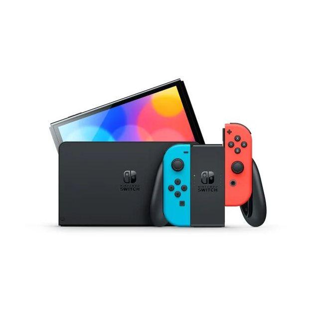 Nintendo Switch OLED Neon Joy-Con Console - фото 1 - id-p115279226