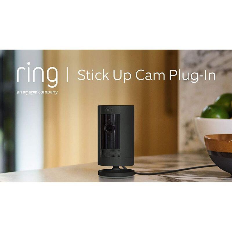 Ring Stick Up Cam Indoor/Outdoor Wired - Black - фото 2 - id-p115279303