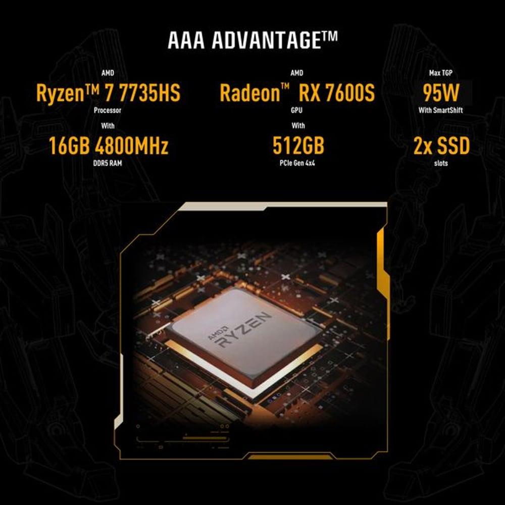 Asus TUF Gaming A16 Advantage Edition Gaming (2023) Laptop - AMD Ryzen 7-7735HS / 16inch WUXGA / 512GB SSD / - фото 5 - id-p115279380