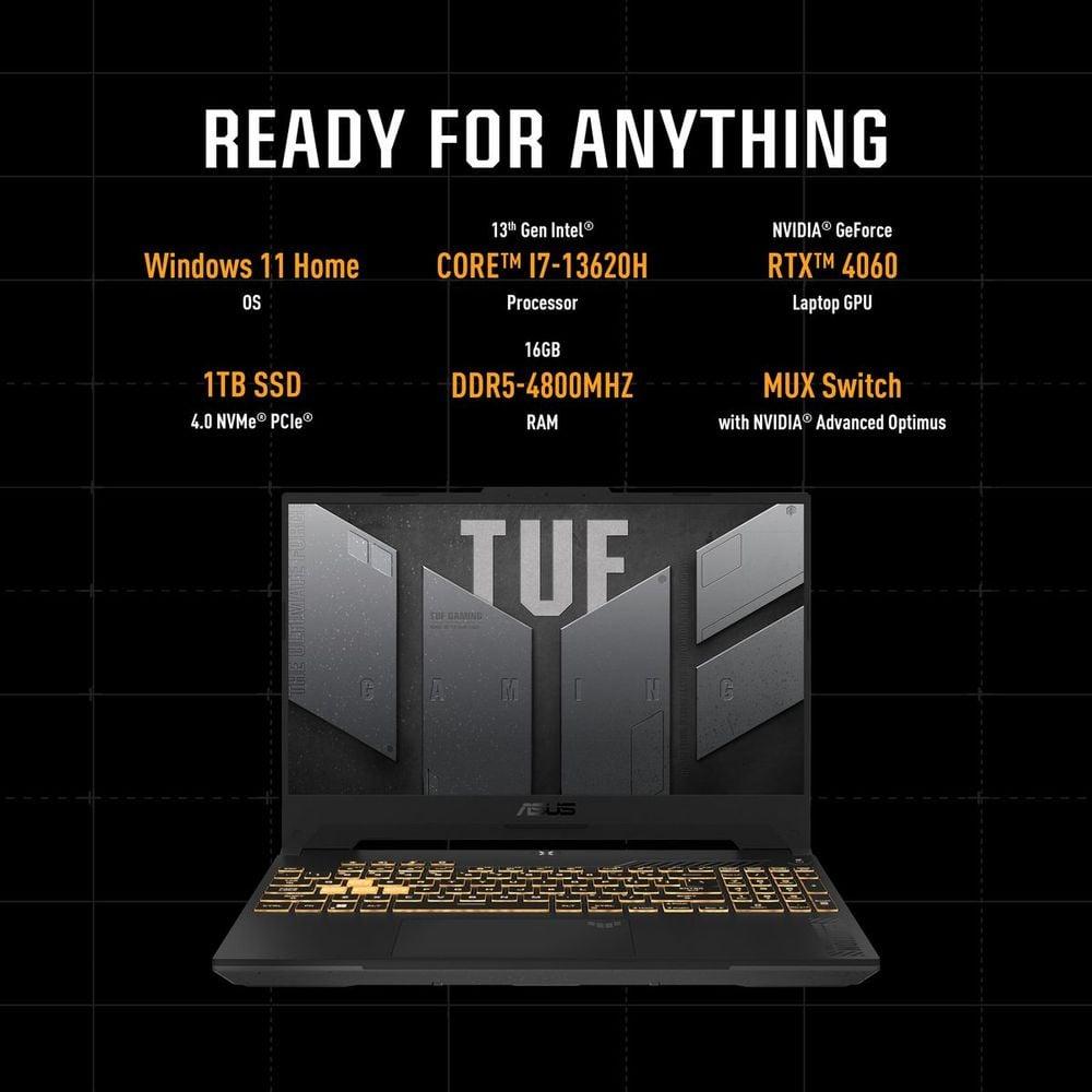 Asus TUF Gaming F15 Gaming (2023) Laptop - 13th Gen / Intel Core i7-13620H / 15.6inch FHD / 1TB SSD / 16GB RAM - фото 6 - id-p115279384