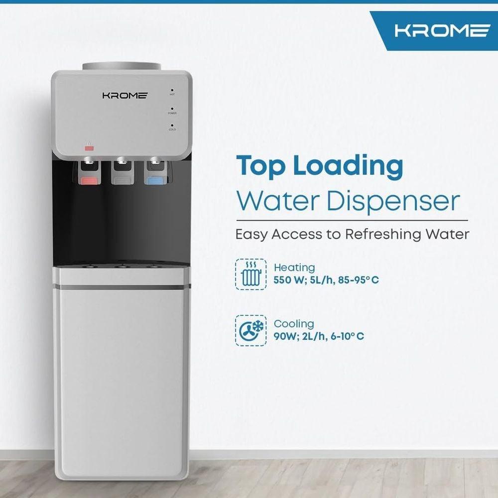 Krome Top Loading Water Dispenser KR-WDTL 3TB - фото 3 - id-p115279530