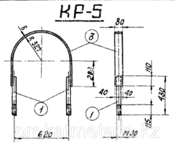 КР-5 деталь крепления ригеля