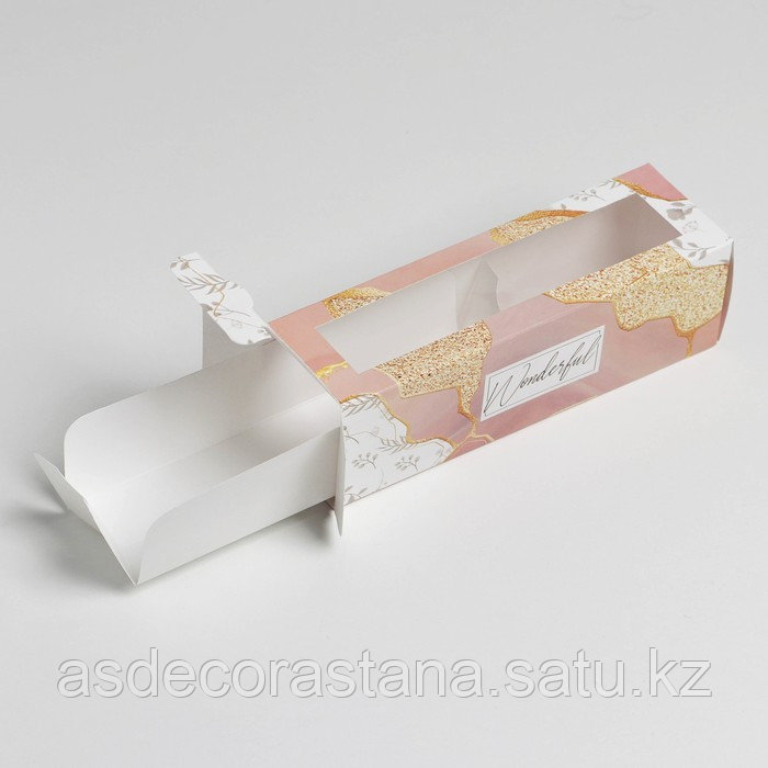 Коробка для макарун Wonderful, 18 х 5.5 х 5.5 см - фото 1 - id-p115265668