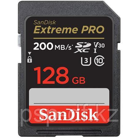 Карта памяти SanDisk Extreme Pro SDXC UHS-I 128Gb 200MB/s - фото 1 - id-p102346499
