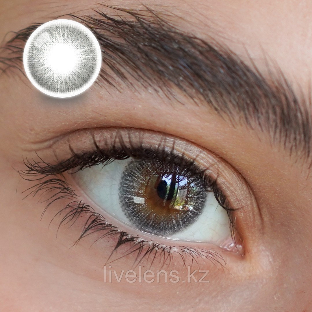Линзы цветные Серебристые MAXCON Glitter Silvery с Сиянием: купить ...