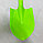 Лопата игрушечная штыковая 65 см зеленая, фото 3