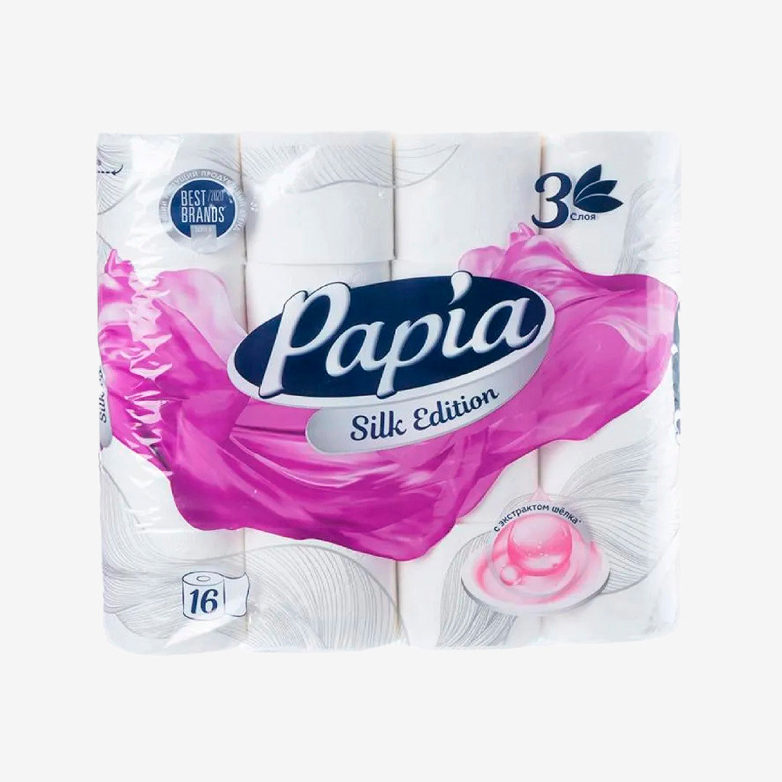 Туалетная бумага "Papia" Silk/3х-сл/20м - фото 1 - id-p101220441