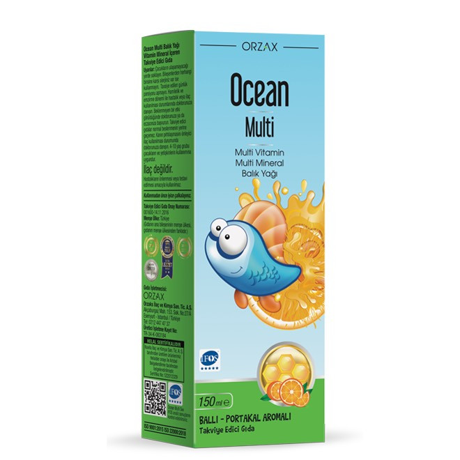 Детское Ocean Orzax. multi + omega 3 150 ml - фото 1 - id-p115286478