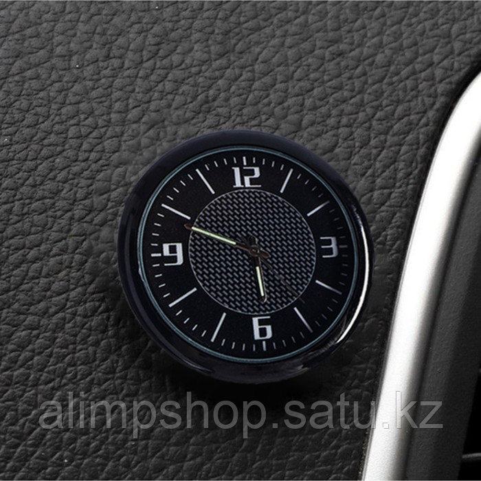Часы автомобильные, внутрисалонные, d 4.5 см, черный циферблат - фото 1 - id-p115290595