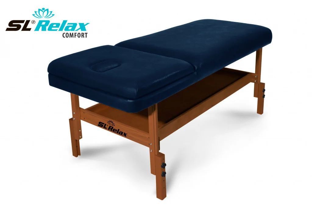 Массажный стол стационарный Comfort SLR-5 (синий)