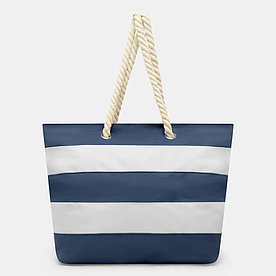 Полосатая пляжная сумка SYLT Синий