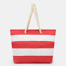 Полосатая пляжная сумка SYLT Красный