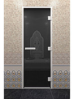 Дверь для хамам "ПРЕСТИЖ" Графит 2000, Тонированное, 810
