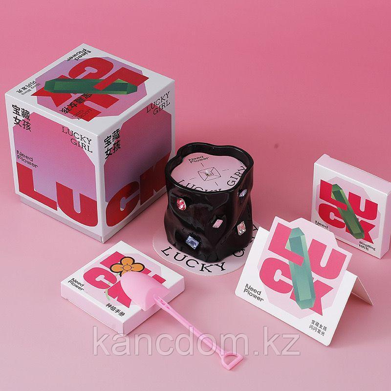 Свеча ароматическая "Lucky Girl" черная 380гр.