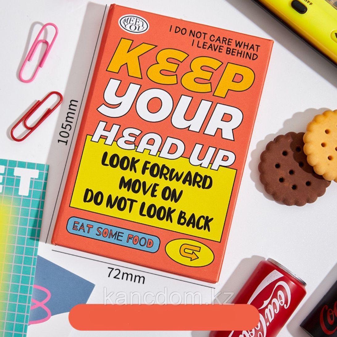 Блокнот А7 без разметки "Keep Your Head Up" 80л. LJ2022-BC17