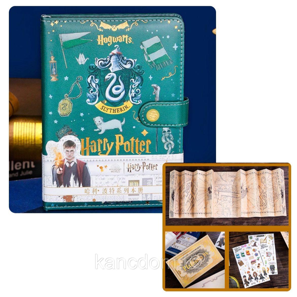 Блокнот А5 на магните Harry Potter "Slytherin" 100л