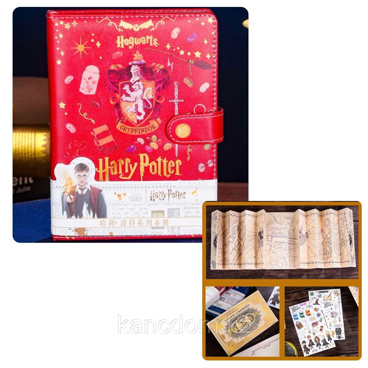 Блокнот А5 на магните Harry Potter "Gryffindor" 100л