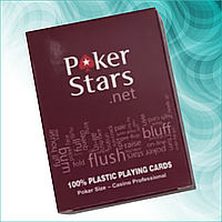 Карты игральные для покера "Poker Stars" Red (пластиковые 54 шт.)