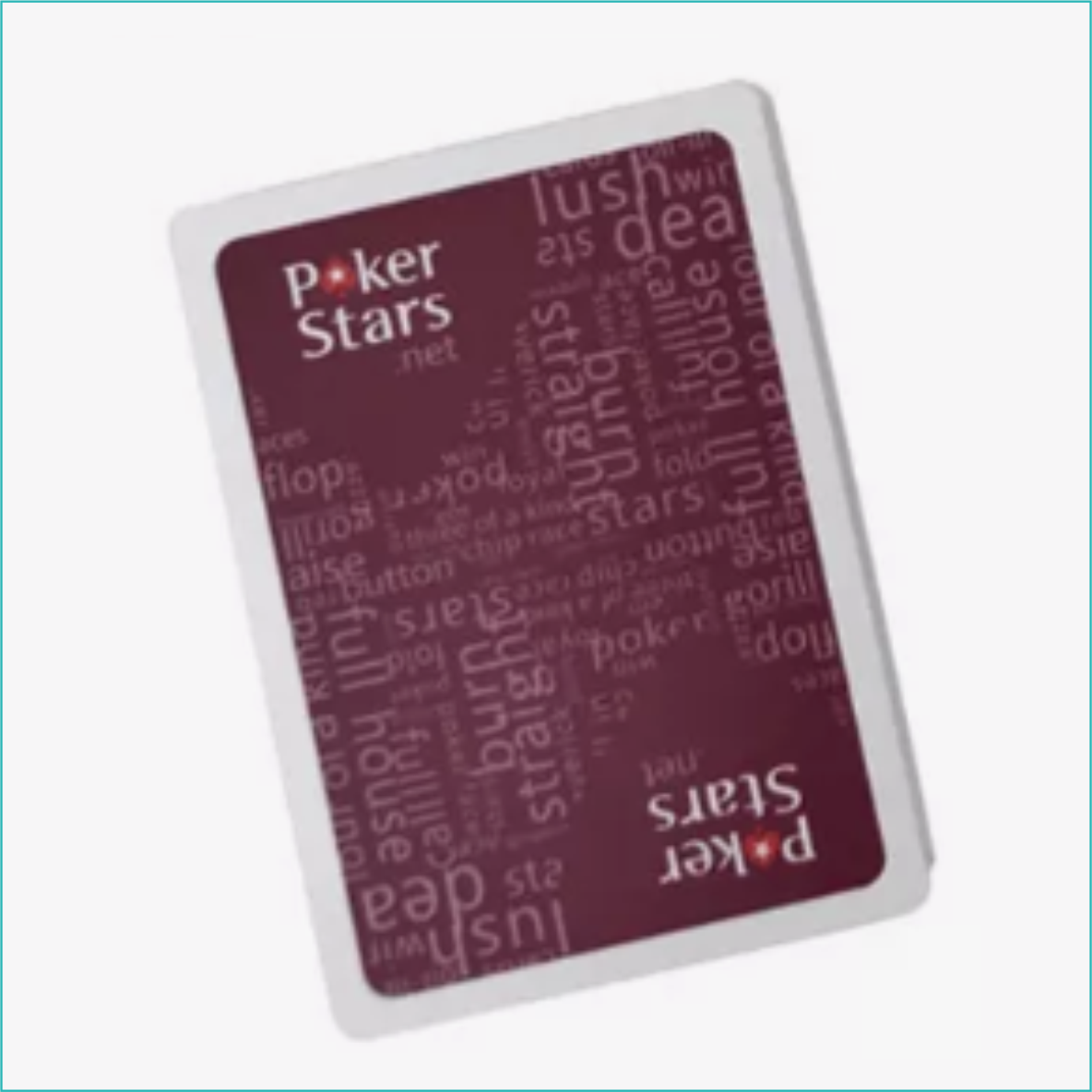 Карты игральные для покера "Poker Stars" Red (пластиковые 54 шт.) - фото 4 - id-p115292667