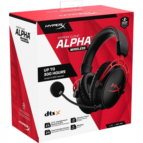 HyperX Cloud Alpha Wireless наушники (HHSA1-DH-BK/G/4P5D4AA) - фото 5 - id-p115296262