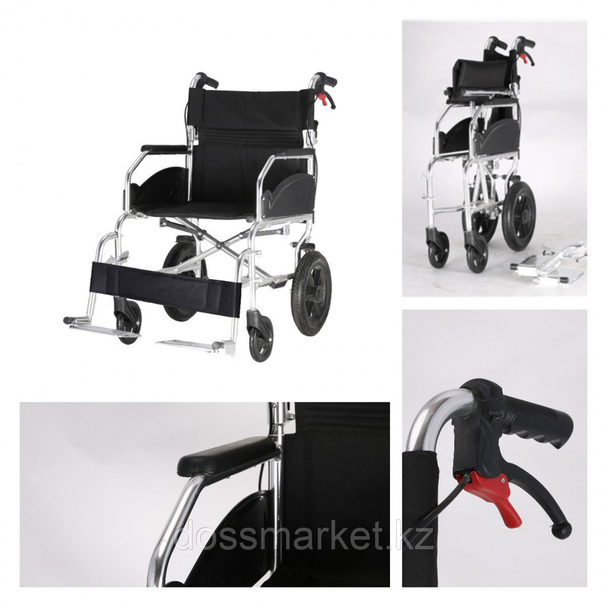 Кресло-коляска инвалидное DS105-1, 46 см, Литые - фото 5 - id-p115296611