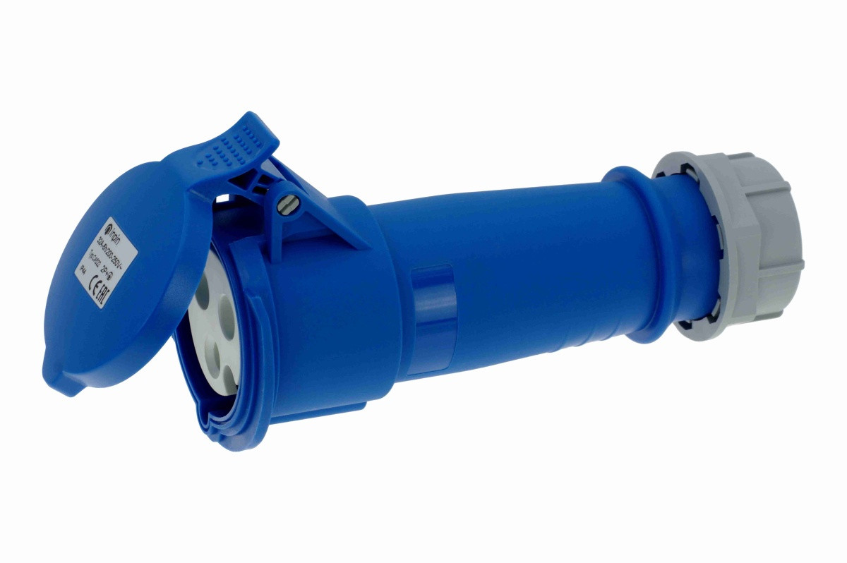 CA522 INPIN Розетка кабельная 32A/230V/1P+N+E/IP44