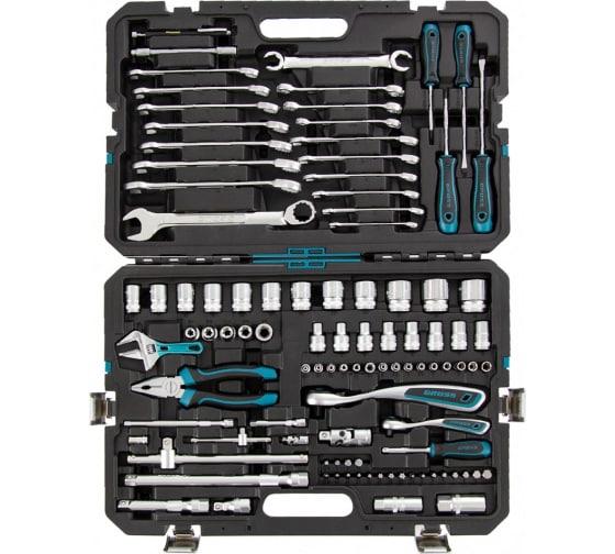 Набор инструментов, 1/4", 1/2", CrV, 120 зубьев, 101 предмет// Gross