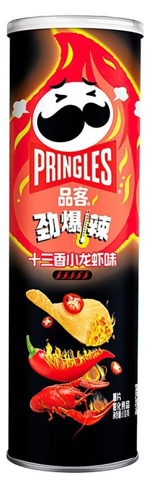Чипсы PRINGLES со вкусом РАКА под острым соусом  110 гр (20 шт в упаковке) КИТАЙ