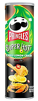 Чипсы PRINGLES со вкусом Краба в Остром Лимонном соусе 110 гр (20 шт в упаковке) КИТАЙ