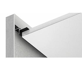 Теневой профиль  ТП 9,5 Черный муар