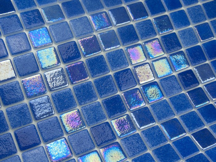 Стеклянная мозаика для бассейна Reviglass Deba (Mix Iris, цвет - синий) - фото 2 - id-p115297210