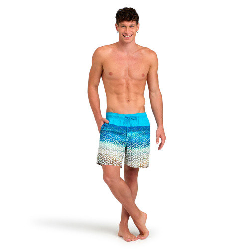 Arena шорты пляжные Arena Placed Print Beach Boxer S-XXL green lake logo, фото 1