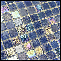 Стеклянная мозаика для бассейна Reviglass Urola (Mix Iris, цвет - синий)