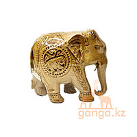 Сувенир - резной деревянный слон ручной работы,10 см