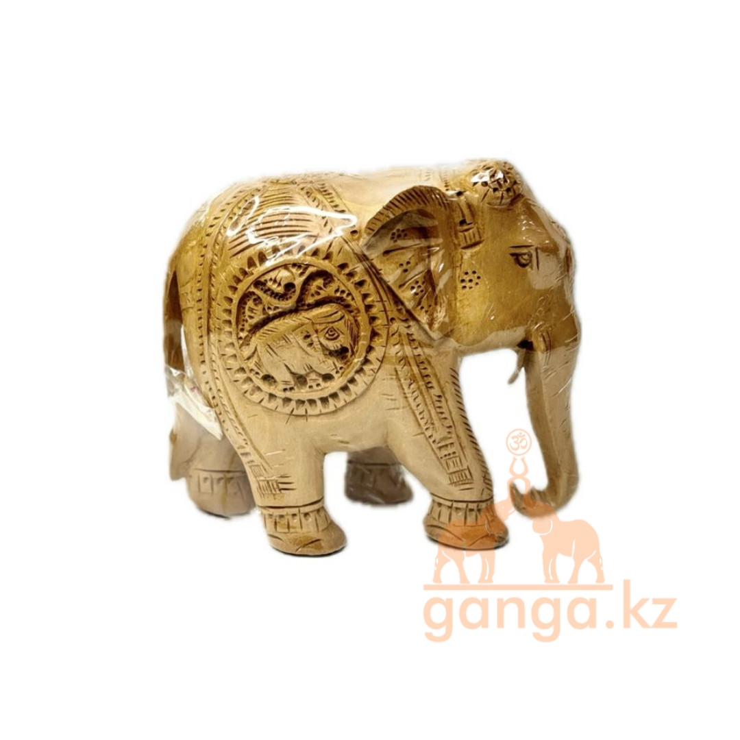 Сувенир - резной деревянный слон ручной работы,10 см - фото 1 - id-p115300952