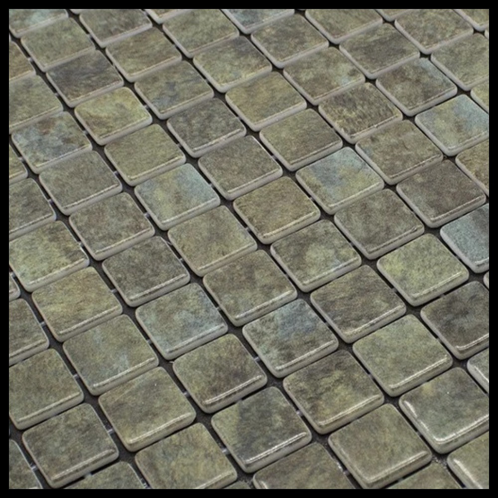 Стеклянная мозаика для бассейна Reviglass Bali Stone (Karma, цвет - тёмно-серый) - фото 1 - id-p115297207