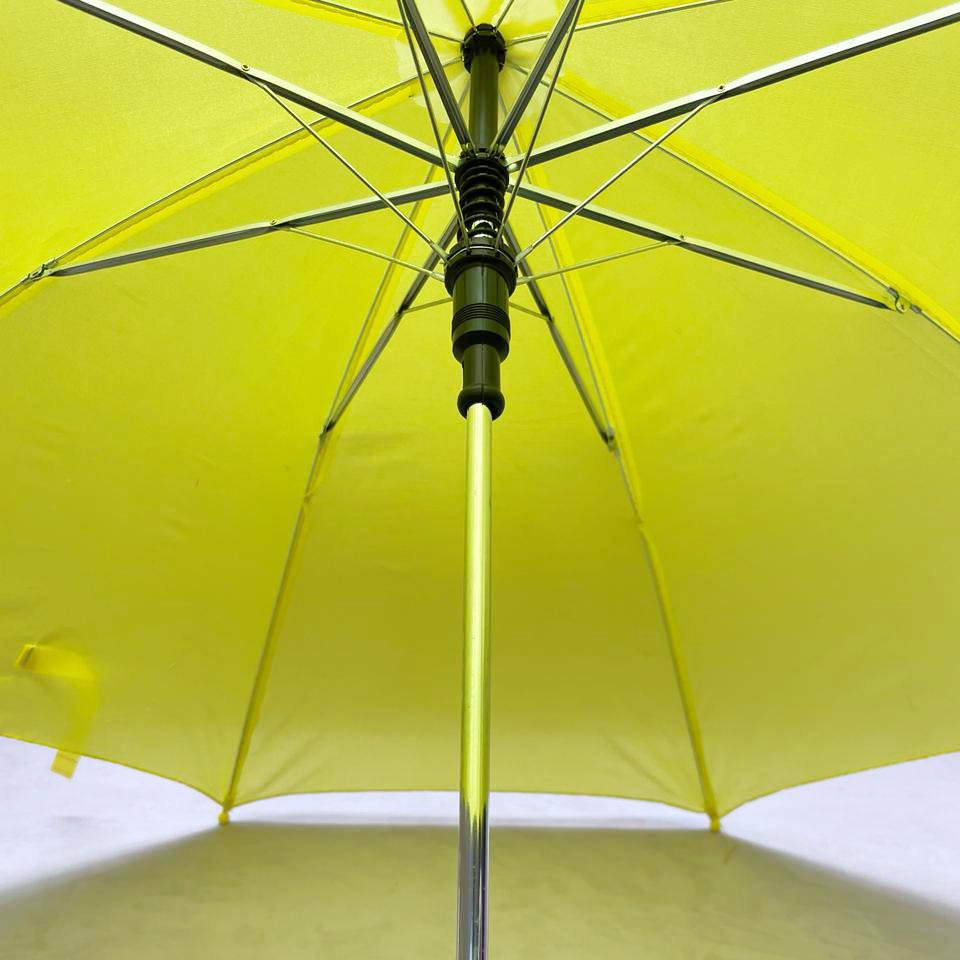 Детский зонт трость однотонный 75 см желтый - фото 4 - id-p115301039